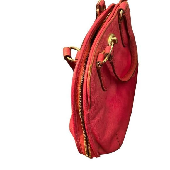COACH Prince Fuchsia Pink Leather Small Women’s Bag no shoulder strap hand bag - Picture 4 of 13
